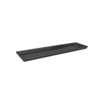 green basics trough saucer 60cm living black
